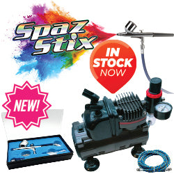 SPAZ STIX AIRBRUSH & COMPRESSOR COMBO