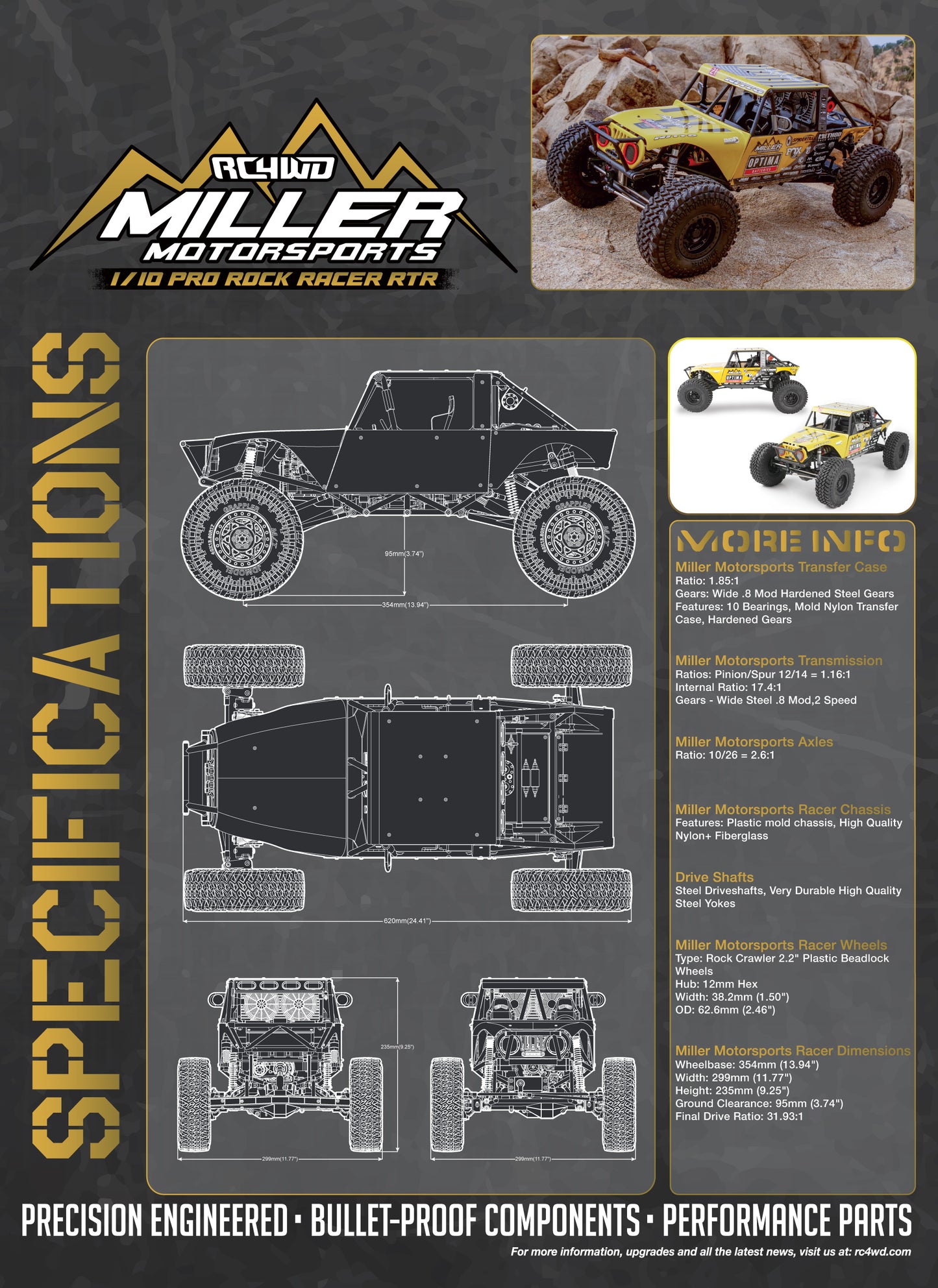 RC4WD Miller Motorsports 1/10 Pro Rock Racer RTR