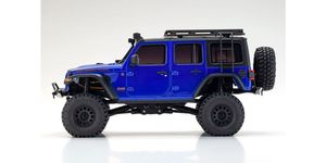 Mini-Z 4x4 Series Readyset Jeep Wrangler Unlimited Rubicon w/Accessory Parts, Ocean Blue Metallic