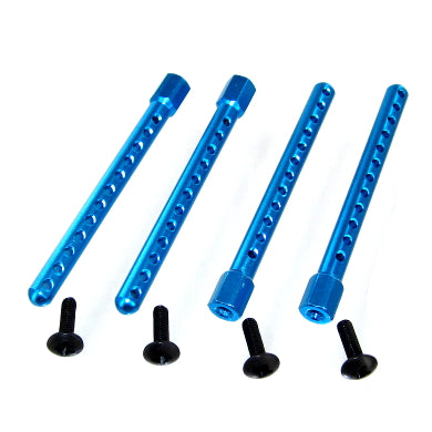 122237 BLUE Aluminum Body Posts, 4pcs (Blue) Fits all Lightning models