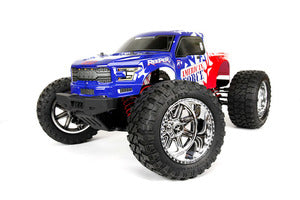 Reeper American Force Edition Mega Monster Truck 1/7 RTR, Brushless w/ Hobbywing ESC and Savox Servo