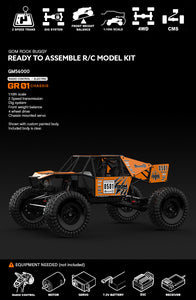 GOM Rock Crawler Buggy Kit, 1/10 Scale, w/ a GR01 Chassis, and 4WD