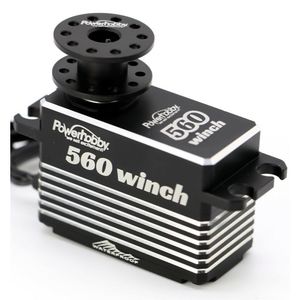 560 HV Waterproof Low Profile Smart Winch Brushless 33KG Servo Fast Heat Dissipation Aluminum Case