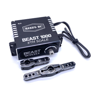 Beast 1000 1/5th Scale High Torque, High Speed Brushless Servo w/ Aluminum Horns