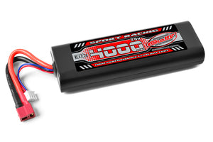 4000mAh 7.4v 2S 30C Hardcase LiPo Battery with Hardwired with T-Plug Connector