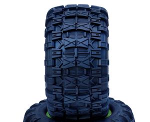 1/8 Raptor 3.8" Belted All Terrain Tires 17mm Mounted - Green