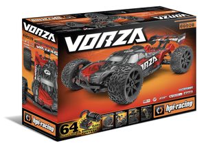 Vorza Flux Truggy, 1/8 Scale 4WD RTR Brushless w/2.4GHz Radio System, Red