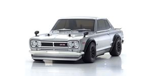 1/10 EP 4WD Phaser Mk2 FZ02 Nissan Skyline 2000GT-R (KPGC10) Tuned Version Silver Faithfully reproduce the famous car nicknamed "Hakosuka GT-R" with an ultra-scale body!